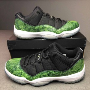 green snakeskin jordans