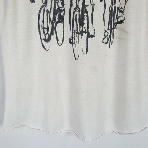 Vtg 70s Road Bike Race Raglan Baseball T-Shirt L Cycling 3/4 Sleeve 50/50 Grunge - Picture 7 of 12