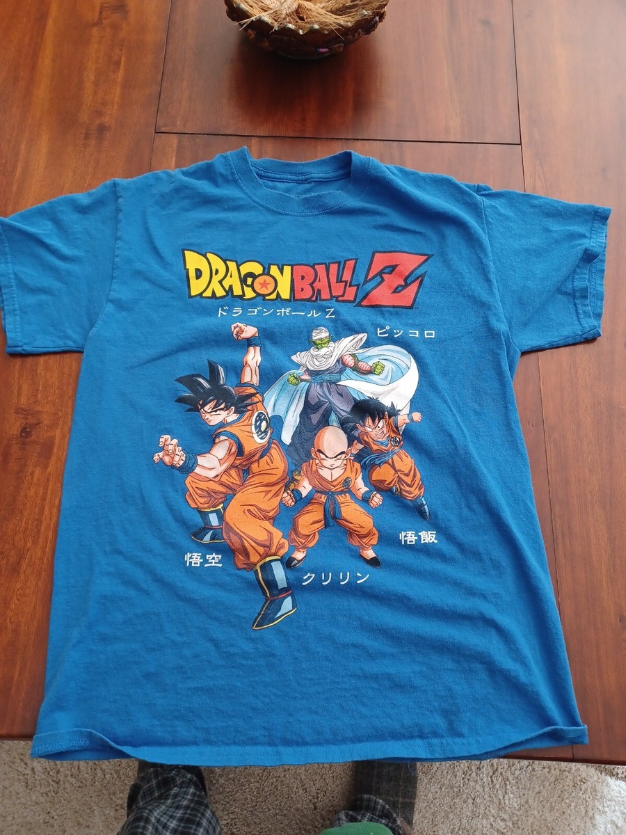 Dragon Ball Z T-Shirt Size M Blue Mens Ripple Junction Retro Anime 