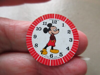 VINTAGE DISNEY MICKEY MOUSE SWISS MADE PHINNEY WALKER ZIFFERBLATT ERSATZREPARATUR