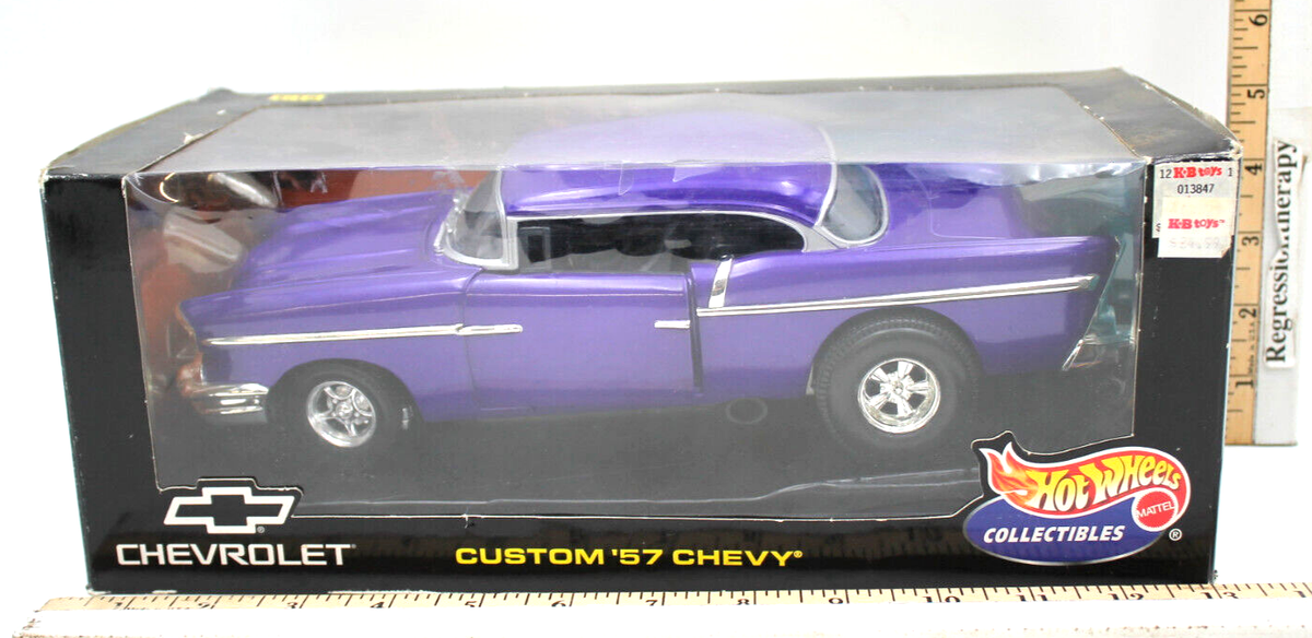 Vintage Hot Wheels Custom '57 Chevy Bel Air Diecast Metal 1/18