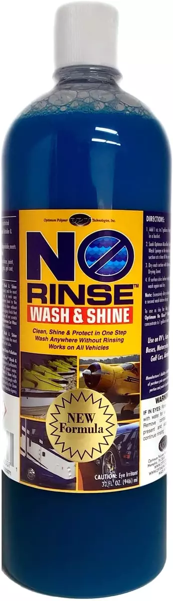 Optimum No Rinse Wash and Shine - ONR Car Wash, 32Oz. Bottle, Safe