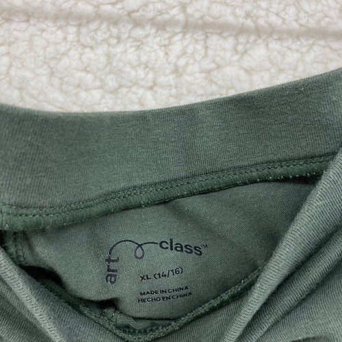Art Class Girls Sz XL 14/16 Olive Green Moto Styler Leggings Stretch Pants - Picture 5 of 7
