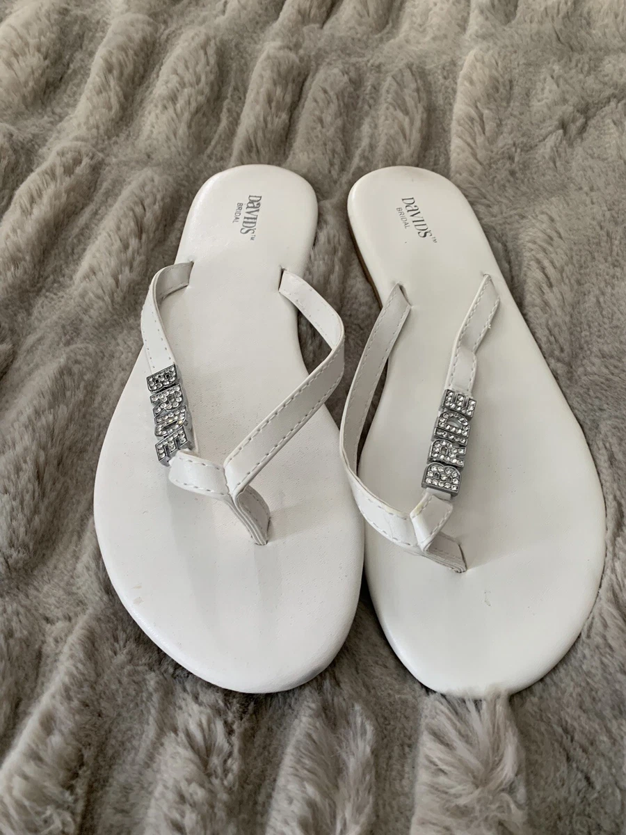 David's bridal cheap flip flops