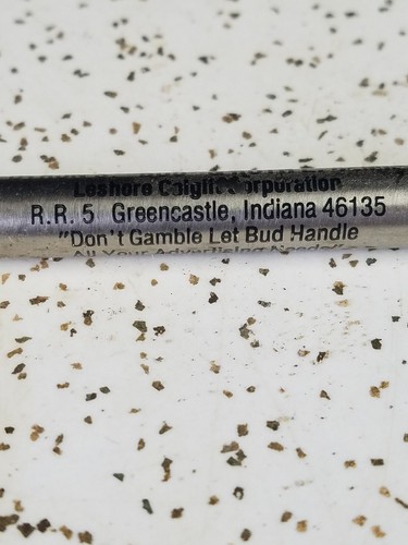 VINTAGE CHROMATIC PEN ADVERTISING BYRONS "BUD" & RUTH BEMIS GREENCASTLE, IN. - Picture 4 of 4