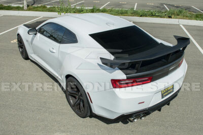 Fit 16-Up Camaro ZL1 1LE Style ABS Rear Trunk Wing Spoiler With Camera Option
