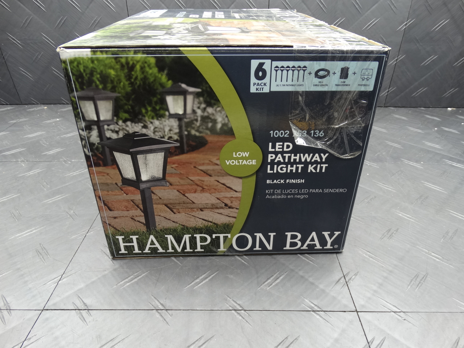 Hampton Bay Miramar 5W Black LED Outdoor Landscape Path Light (6Pack