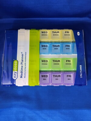 Medtime Planner Weekly 4x/day With Rounded Base
