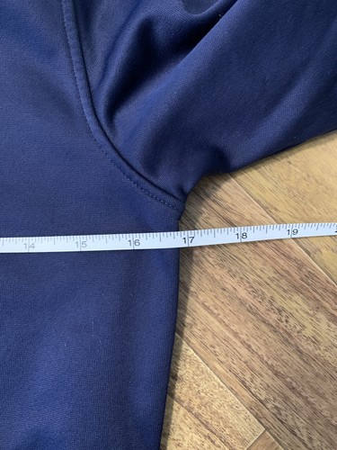 Under Armour Kids Boys Small Hooded Sweatshirt Navy Blue Neon Green School C4 - Picture 8 of 8