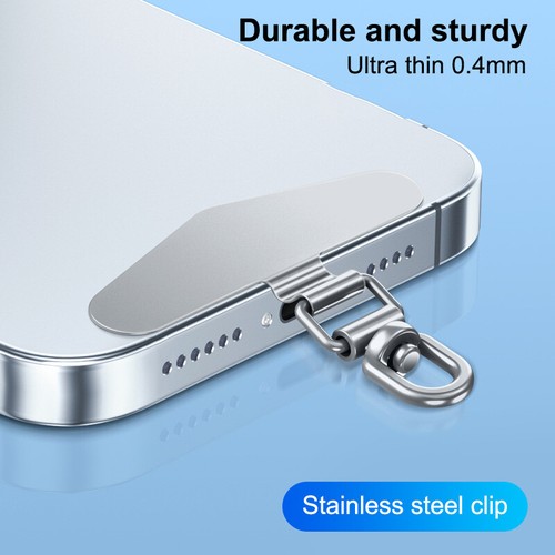 Phone Lanyard Patch 360° Rotatable Phone Clip Lanyard Replacement Metal Gasket - 第 28/62 張圖片