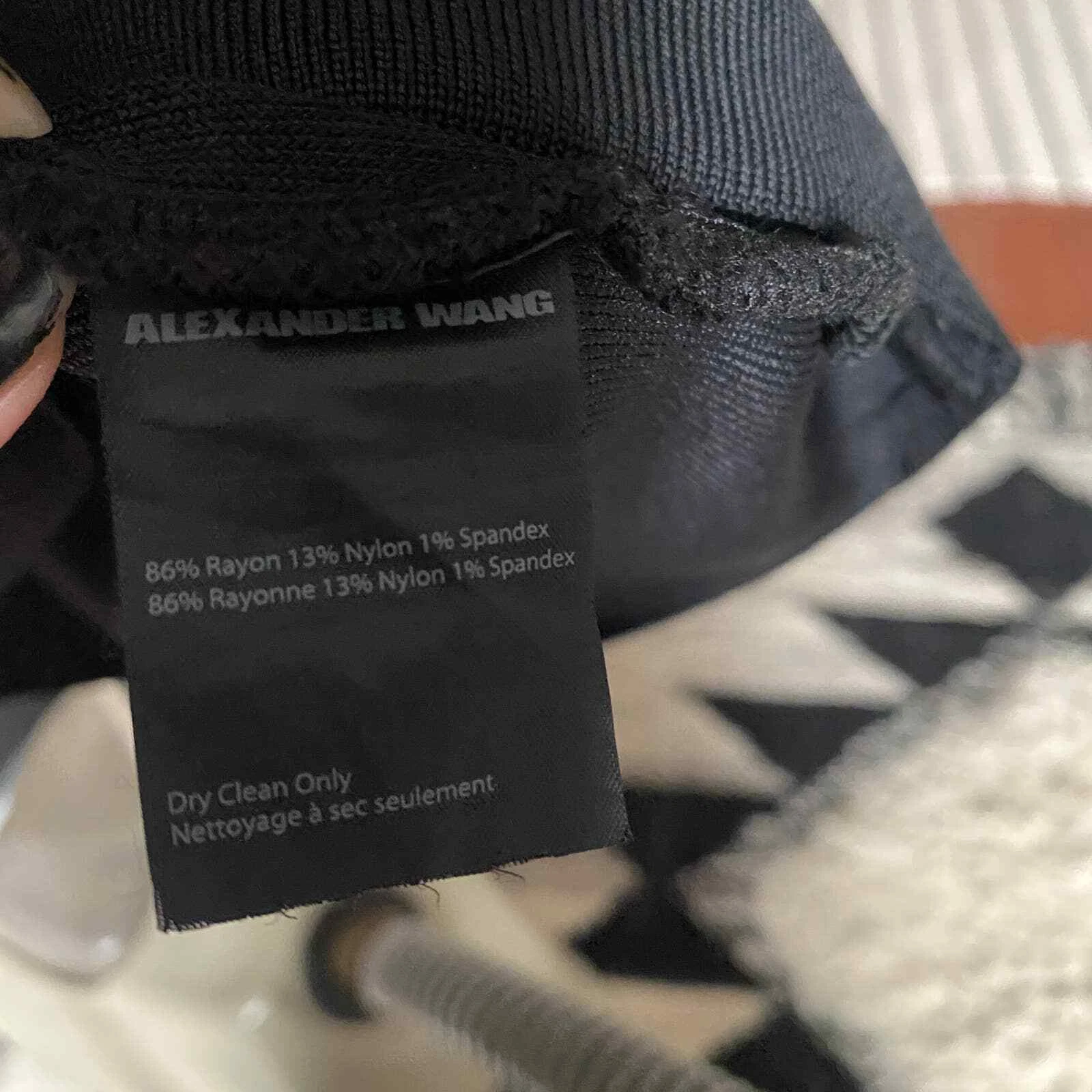 Alexander Wang mini abito nero scollo a V body con tg. Grande