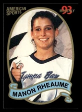 Manon Rheaume 1993 American Sports Monthly Hockey Card Tampa Bay