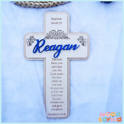 Baby Baptism Cross Christian Christening Gifts Personalized