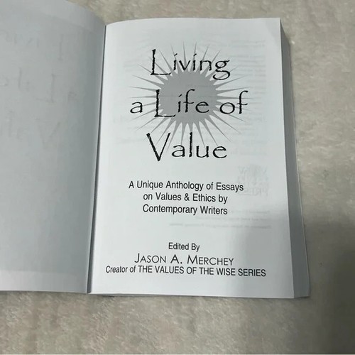 Living a Life of Value Jason A Merchey Paperback 2006 - Imagen 2 de 4