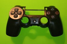 PS4 Controller Shell Front with Button  Pads - Black