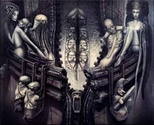 Hr Giger Li II Art fabric Poster Wall Decor 44x 24 inch 153