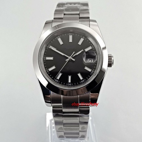 40mm reloj estéril esfera sólida estuche cristal zafiro automático relojes para hombre - Imagen 7 de 16