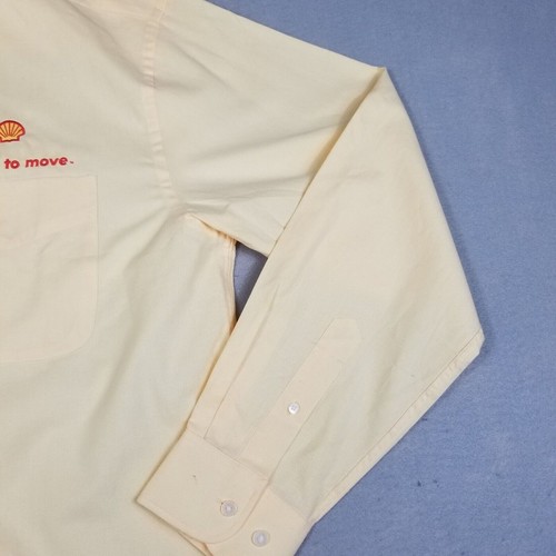 Cutter & Buck Men's Shell Oil Racing Long Sleeve Button-Up Shirt Size L/G - Picture 3 of 10