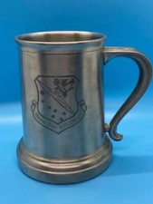 International Silver Company-Silver Glass Bottom Stein-148th Tac Recon GP -Shelf