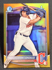 2025 Bowman Chrome 1st GOLD REFRACTOR Esteban Gonzalez 04/50