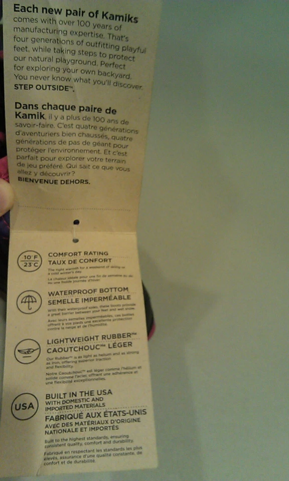 NUEVAS Botas de Nieve Kamik Niñas Niños Pequeños Snow Bug 3 SELECCIONAR TALLA 6,8 Púrpura Nuevas sin Caja Foto 3 de 4