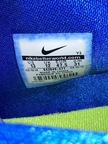 Nike Max LeBron 11 Low Sprite 2014 Size 13 Brand New 642849-471 - Picture 10 of 10
