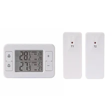 ℃/℉ Digital Wireless Transmitter Indoor/Outdoor Thermometer Temperature Meter
