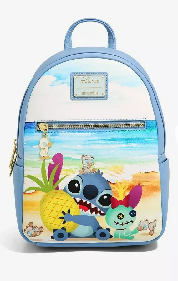 Loungefly Disney Lilo & Stitch Floral Character portraits Mini Backpack - BoxLunch Exclusive