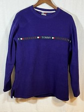 Tommy Hilfiger Tommy Jeans Vintage 90s Fleece Sweatshirt Blue Mens Med