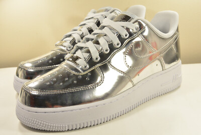 DS NIKE 2019 AIR FORCE 1 CQ6566 001 SILVER WMN 8 MAX PRESTO