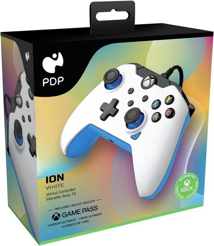 PDP Wired Controller Ion White for Xbox Series XS, Gamepad, Wired Video Game Co - Picture 2 of 3