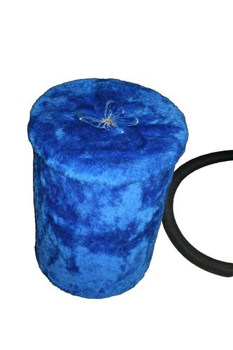 Wäschekorb Badhocker Plüsch blau Schmetterling !!! - Bild 3 von 9