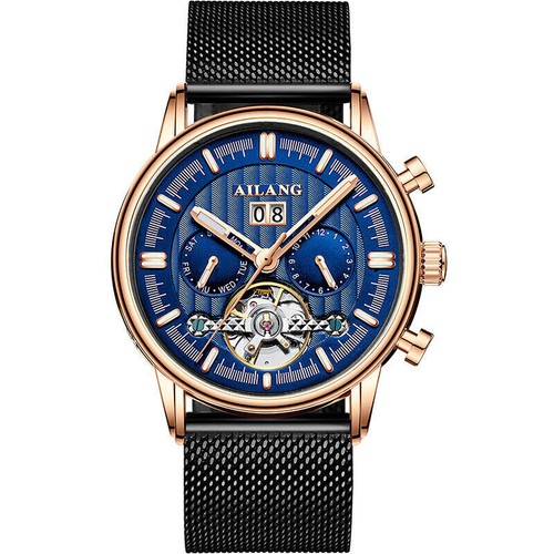 AILANG Watch Fashion Men Mechanical Wristwatches Calendar Week Month Waterproof - Picture 24 of 27