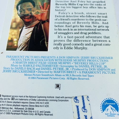 Beverly Hills Cop VHS Movie Full Screen Video Tape Paramount Eddie Murphy Comedy - Picture 14 of 24