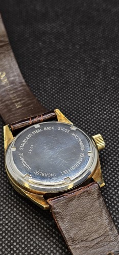 Orologio Vintage Kurz Stratoliner 20 Automatico 25 Gioielli Swiss Made Placcato Oro - Foto 12 di 15