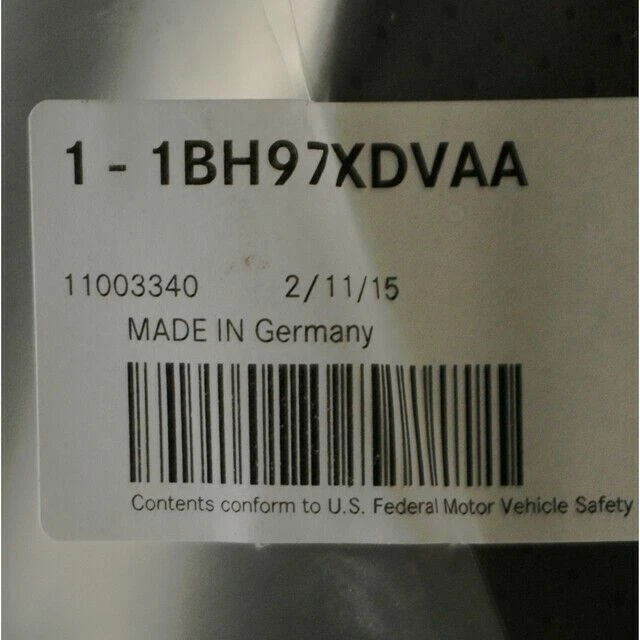 Funda de cojín de asiento izquierda genuina Mopar 2005-2008 Chrysler Crossfire 1BH97XDVAA Foto 4 de 4