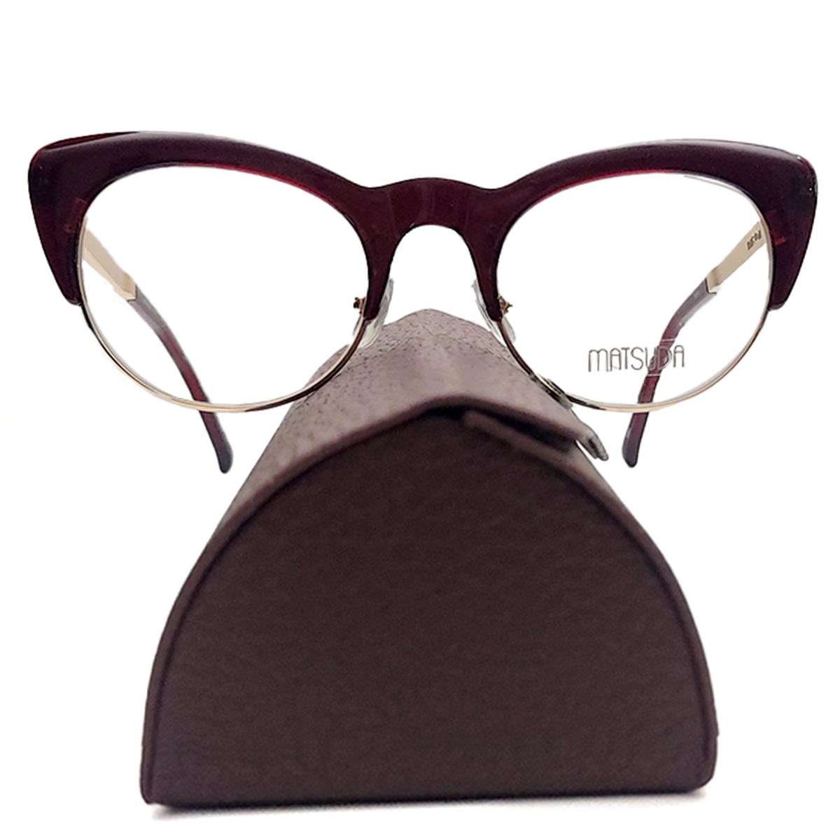 Matsuda M2018 Cat Eye Optical | Matte Black / Gold Mirror | 49-20-145 (0392) Matsuda® M2052 Wayfarer Eyeglasses - EuroOptica main image 3