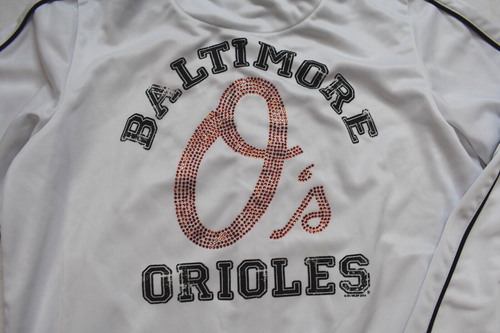 G-III By Carl Banks Womens MLB Baltimore Orioles White Jacket New Medium - Picture 5 of 5