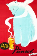 Polar Bear Agis Hot Drink 1949 Wall Art Home Decor - POSTER 20x30