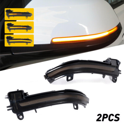 Smoke Dynamic LED Side Mirror Turn Signal Lights For BMW F20 F21 F30 F31 F34 F35