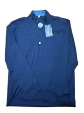 Polo Ralph Lauren Men's, Golf Quarter Zip Long Sleeves Shirt, Navy, Medium. NWT 