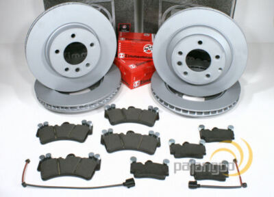 Zimmermann Bremsen Set Ø 350 mm + Ø 330 mm vorne hinten für Porsche Cayenne