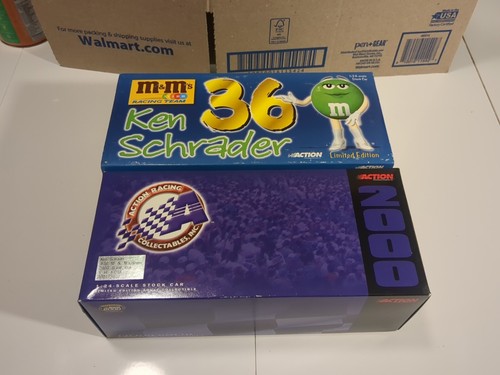Ken Schrader 2000 Grand Prix 36 M&M's Green 1:24 CW Car Never Out Of Box - Picture 2 of 5