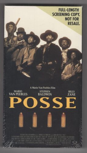 Posse (screener VHS sigillato in fabbrica con filigrane) Mario Van Peebles / Billy Zane - Foto 1 di 3