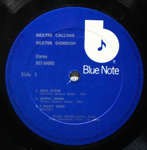 DEXTER GORDON "DEXTER CALLING" BLUE NOTE BST84083 UA LP SHRINK RVG Kenny Drew - Imagen 3 de 3