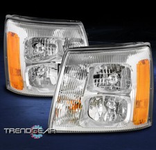 For 2003-2006 Cadillac Escaladeesvext Hid Model Replacement Headlight Chrome