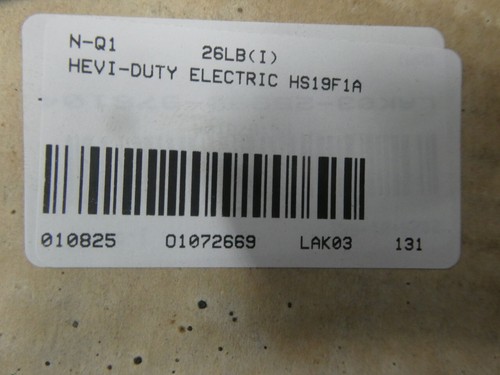 Hevi-duty Electric HS19F1A Voltage Transformer 1ph 1kva 120/240v-ac 12/24v-ac - Picture 7 of 7