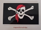  SKULL & CROSSBONES PIRATE FRIDGE MAGNET - M807 F