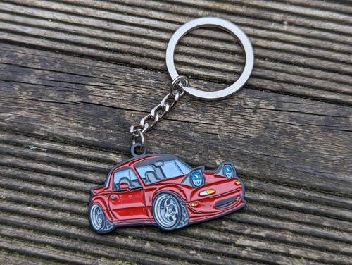 Mazda Miata MX5 Eunos Mk1 NA Metal Keychain (7 Colours Available) - Photo 13/15