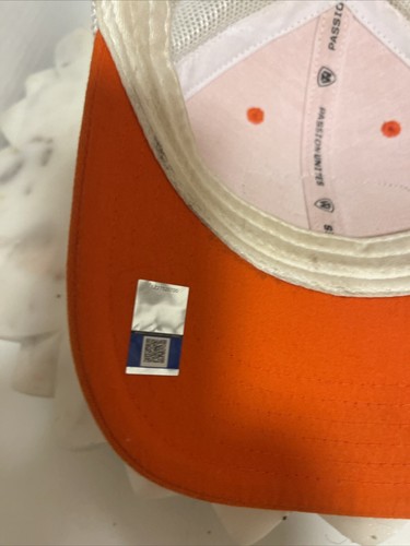 Clemson verstellbarer Riemen Netzrücken orange Hut Leder auf der Vorderseite - Bild 11 von 11